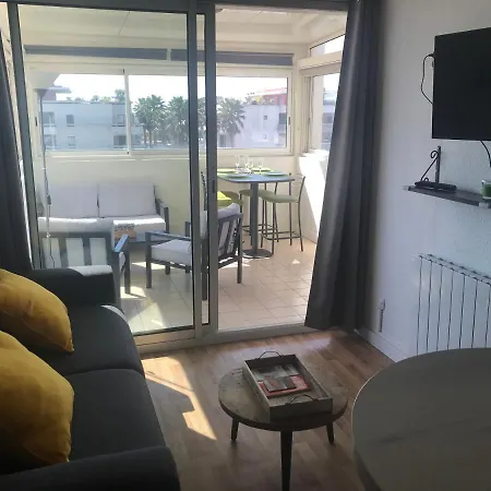 Charmant T2 Les Plages Dorées vue mer + parking Sète Extérieur photo